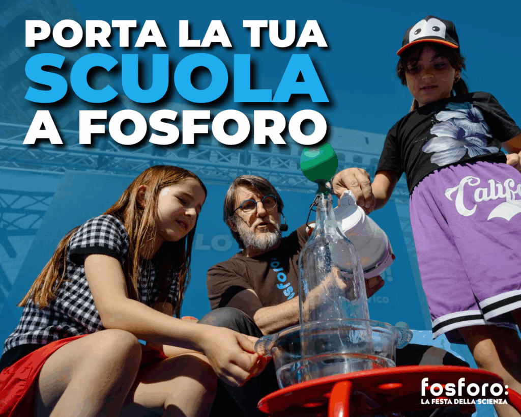 Lleva tu escuela a fosforo: niños y un divulgador científico durante un experimento